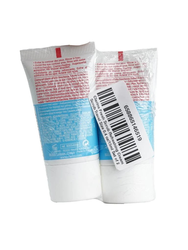 Clarins Fresh Scrub Refreshing Cream Scrub 0.4 OZ Set of 2 2