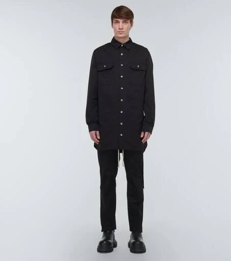 Rick Owens Cotton-blend poplin overshirt 2