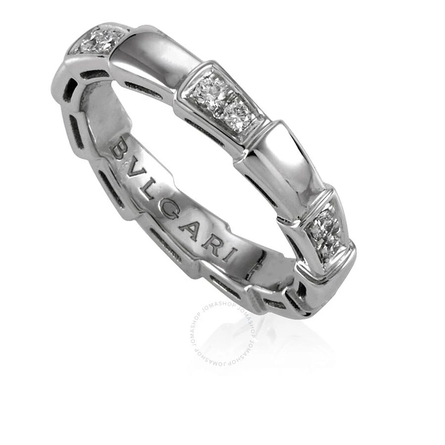 BVLGARI Serpenti Viper Ring In 18 Kt White Gold