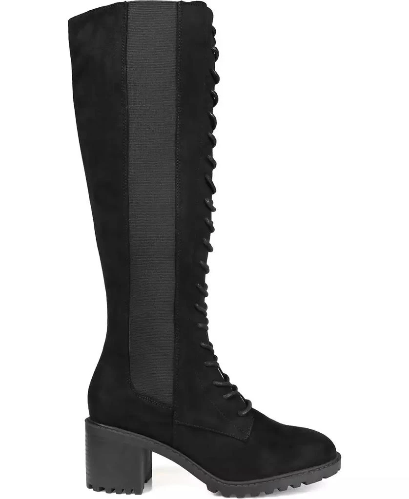 Journee Collection Women's Jenicca Extra Wide Calf Lace Up Boots 2