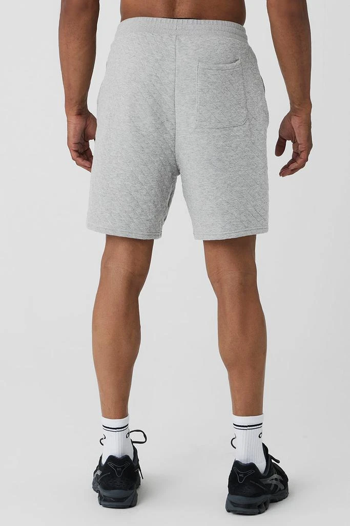 Alo Quilted Stadium Short - Athletic Heather Grey 3