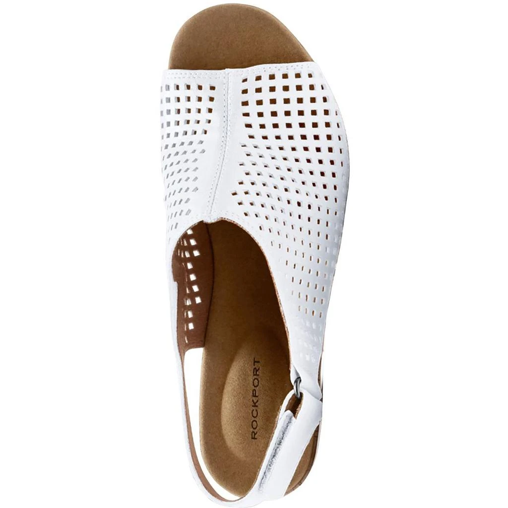 Rockport Briah Womens Leather Perforated Wedge Sandals 3