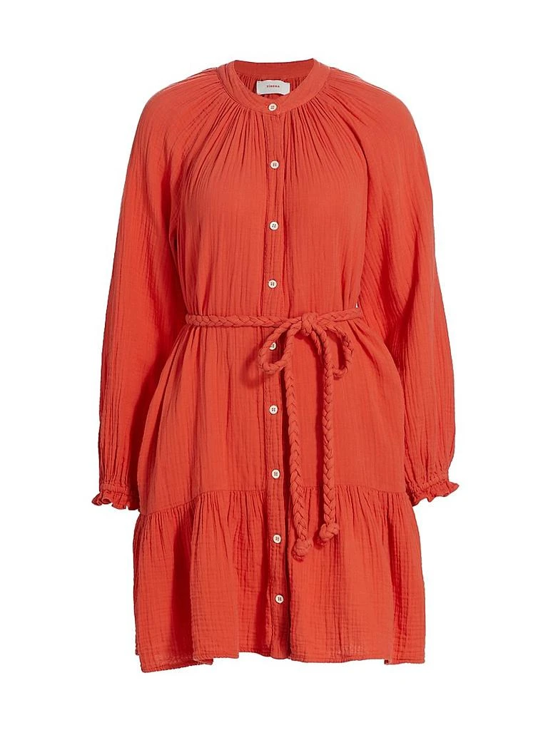 XIRENA Rainey Belted Cotton Dress 1