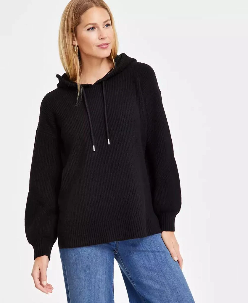 INC International Women's Blouson-Sleeve Hoodie, Exclusively at Macy's 1