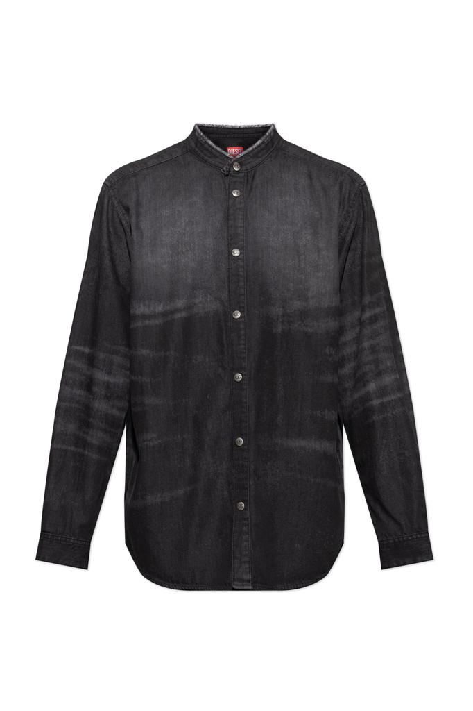 Diesel S-Wafy-Zip Faded Effect Sweatshirt – On Sale Now with