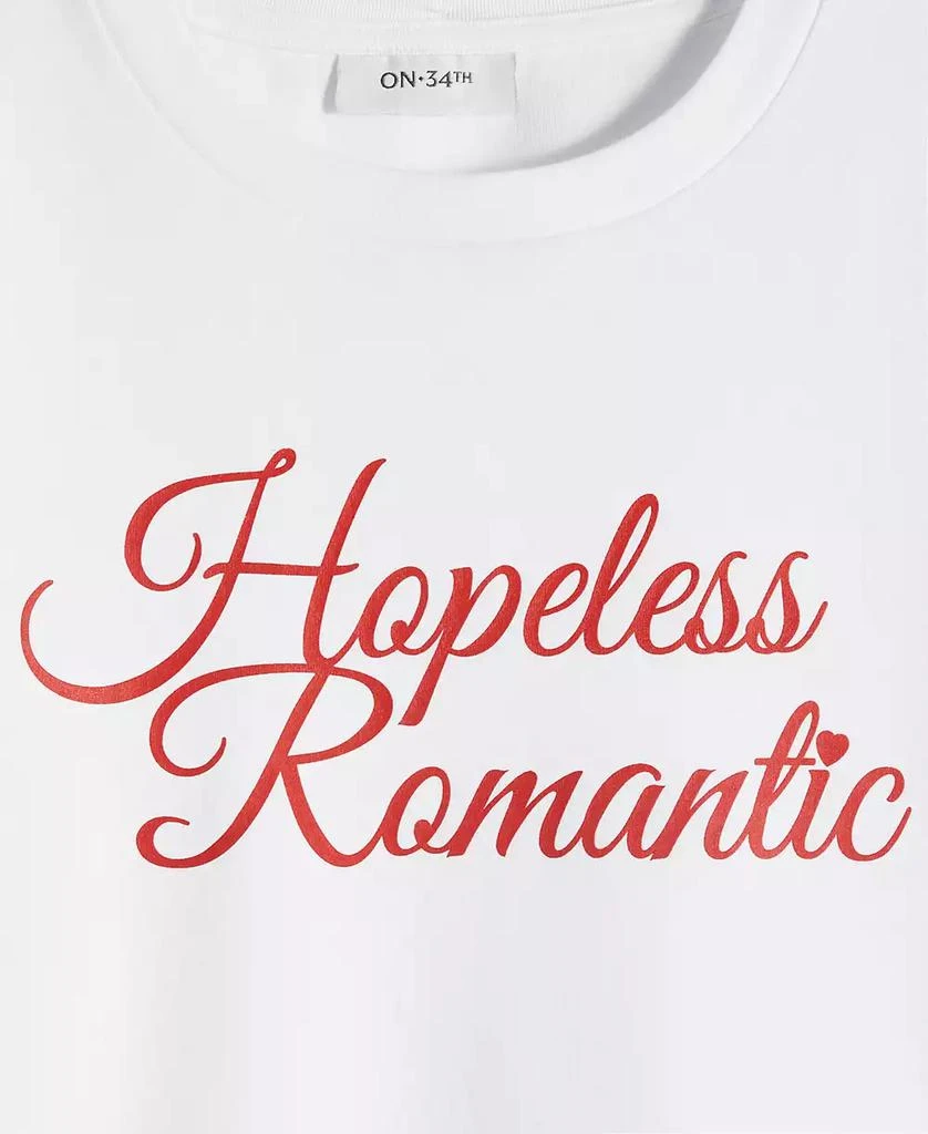 On 34th Women's Hopeless Romantic Graphic T-Shirt, Exclusively at Macy's 6
