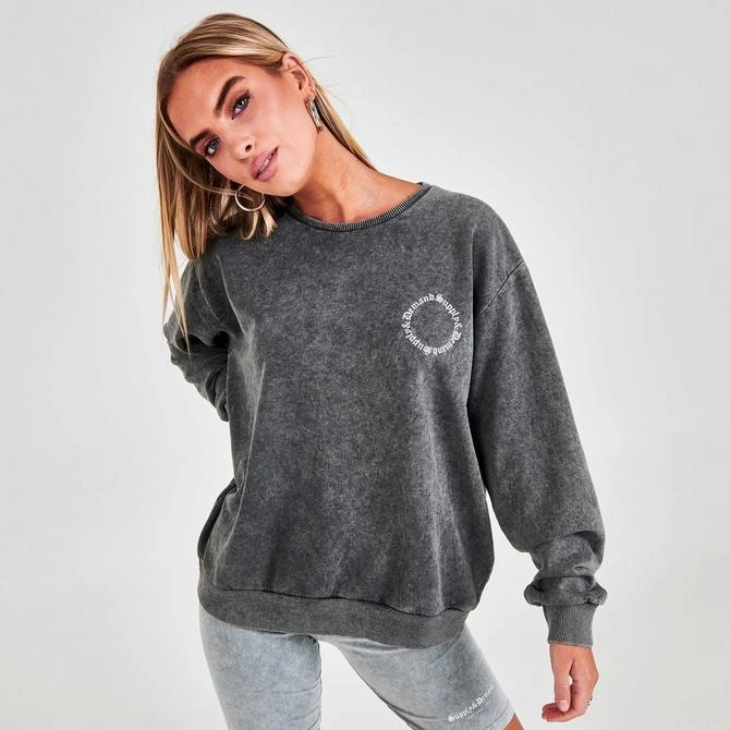 SUPPLY & DEMAND Women's Supply & Demand Gothic Washed Crewneck Sweatshirt 5