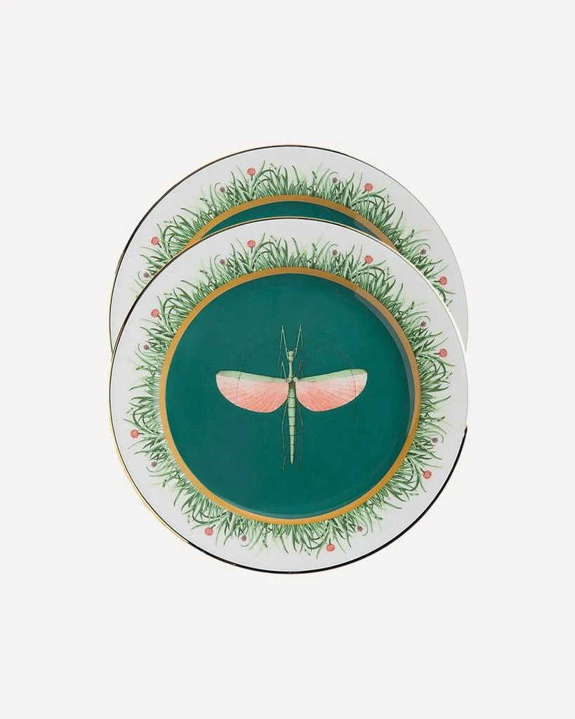 LA DOUBLE J La Doublej Dragonfly Dinner Plates Set Of 2
