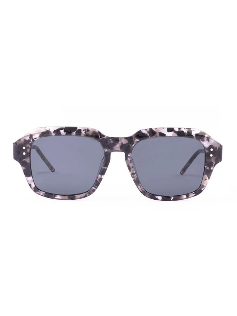 Thom Browne Oval Sunglasses TB109 CTGLDNVY Gold/Black 53mm. Unisex Unisex Oval Sunglasses TB109 CTGLDNVY Gold/Black 53mm – On  main image 4