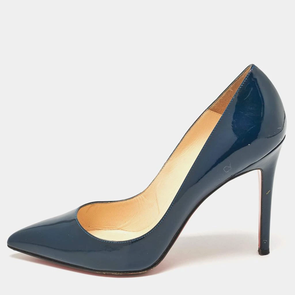 Christian Louboutin Christian Louboutin Navy Blue Patent Leather Pigalle Pumps Size 39.5 1