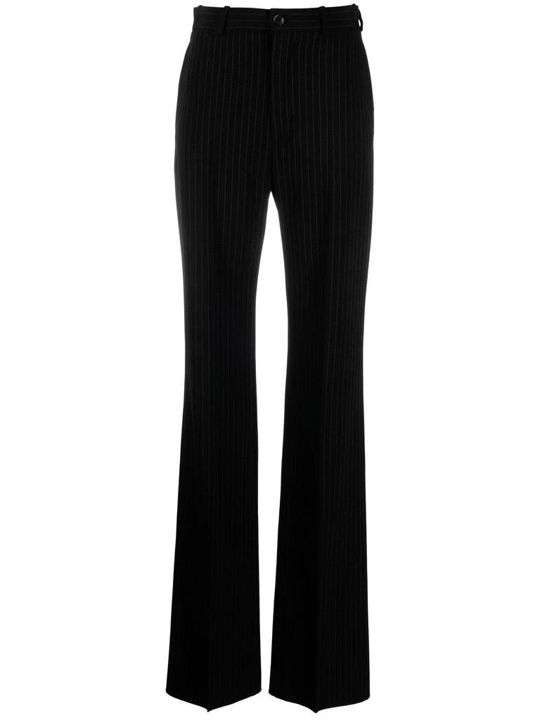 Balenciaga Women
s Pinstripe Straight-Leg Trousers