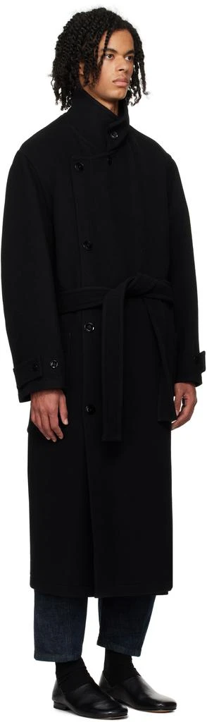Lemaire Black Wrap Coat 4