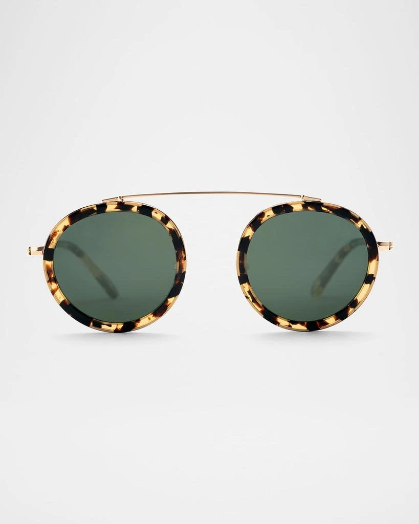 Krewe Conti Acetate & Stainless Steel Round Sunglasses 1