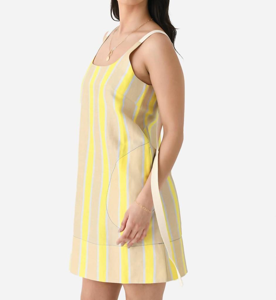 Lee Mathews Emmy Mini Dress In Lemon