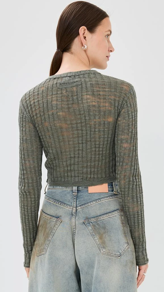 Acne Studios Slub Linen Short Cardigan 3