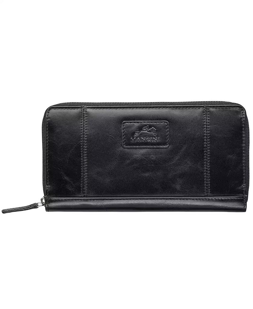 Mancini Leather Goods Men's Casablanca Collection Clutch Wallet