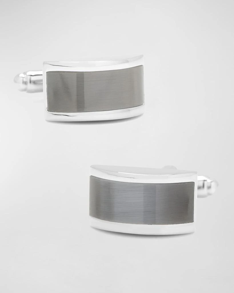 Cufflinks Inc. Gray Cat Eye Bridged Cufflinks