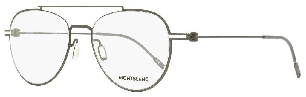 MontBlanc Montblanc Men's Oval Eyeglasses MB0001O 006 Ruthenium 56mm 1