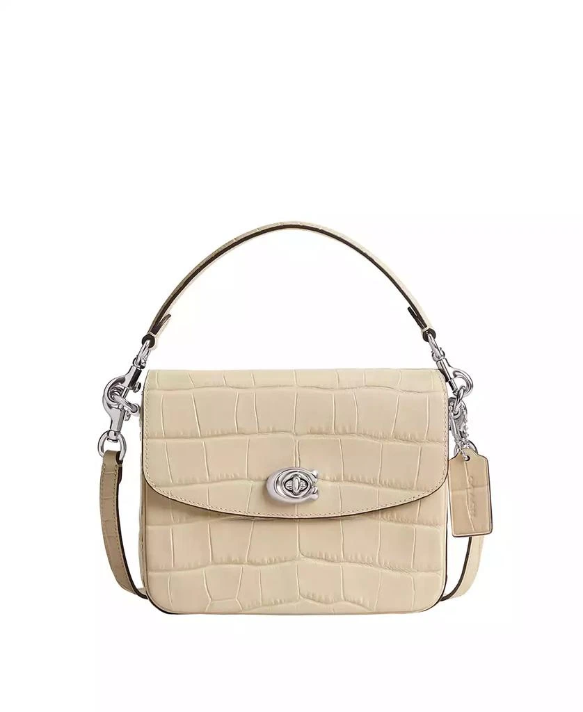 Coach Cassie 19 Croc Embossed Leather Mini Crossbody 1