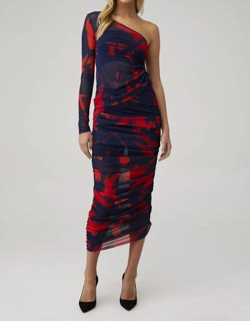 LaMarque Lamarque - Pace Printed Mesh Midi Skirt 4