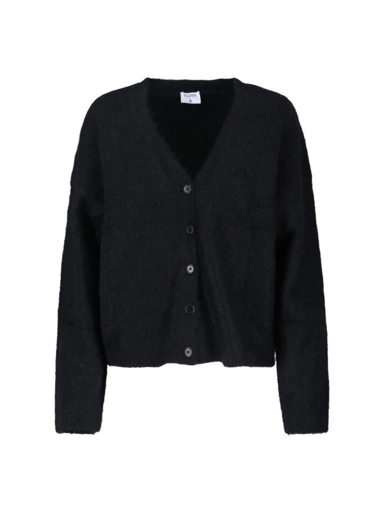 FILIPPA K "Fluffy" Alpaca-Blend Cardigan – Black