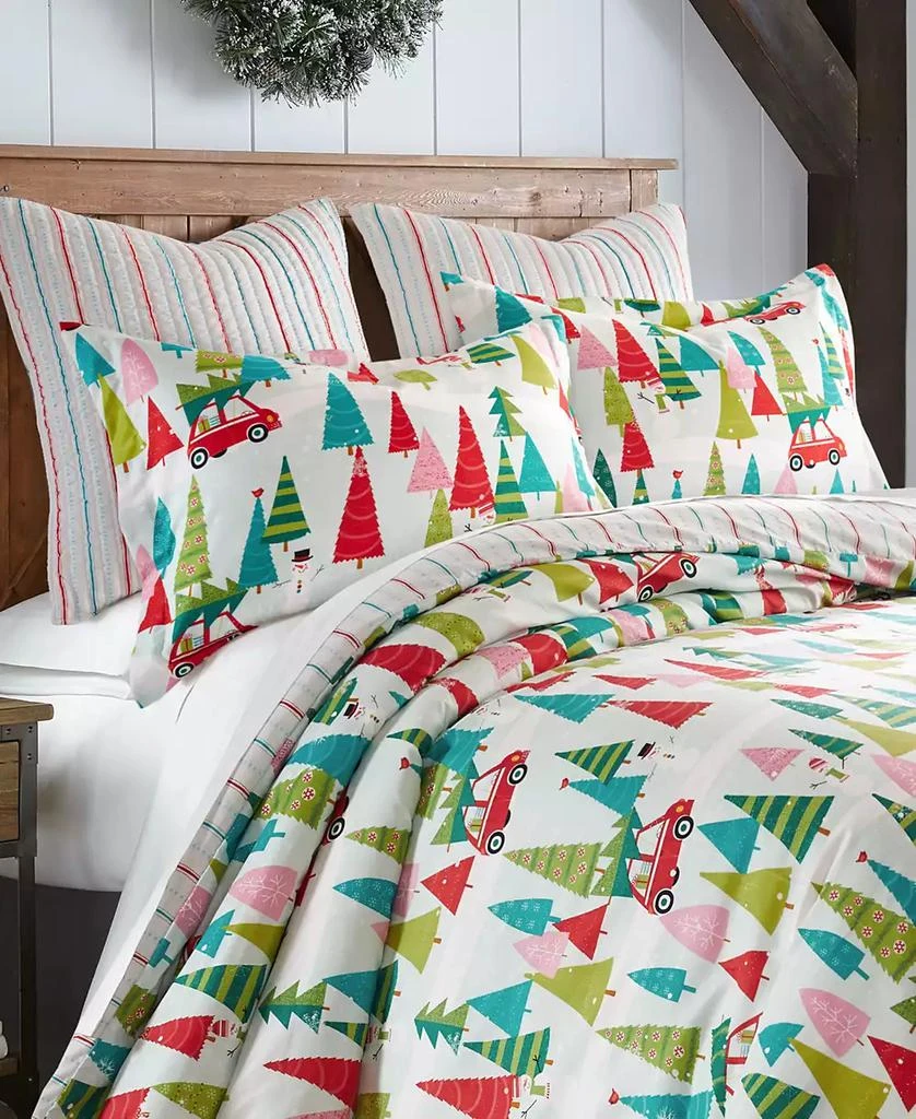 Levtex Merry Bright Holly Jolly Reversible 3-Pc. Comforter Set 7