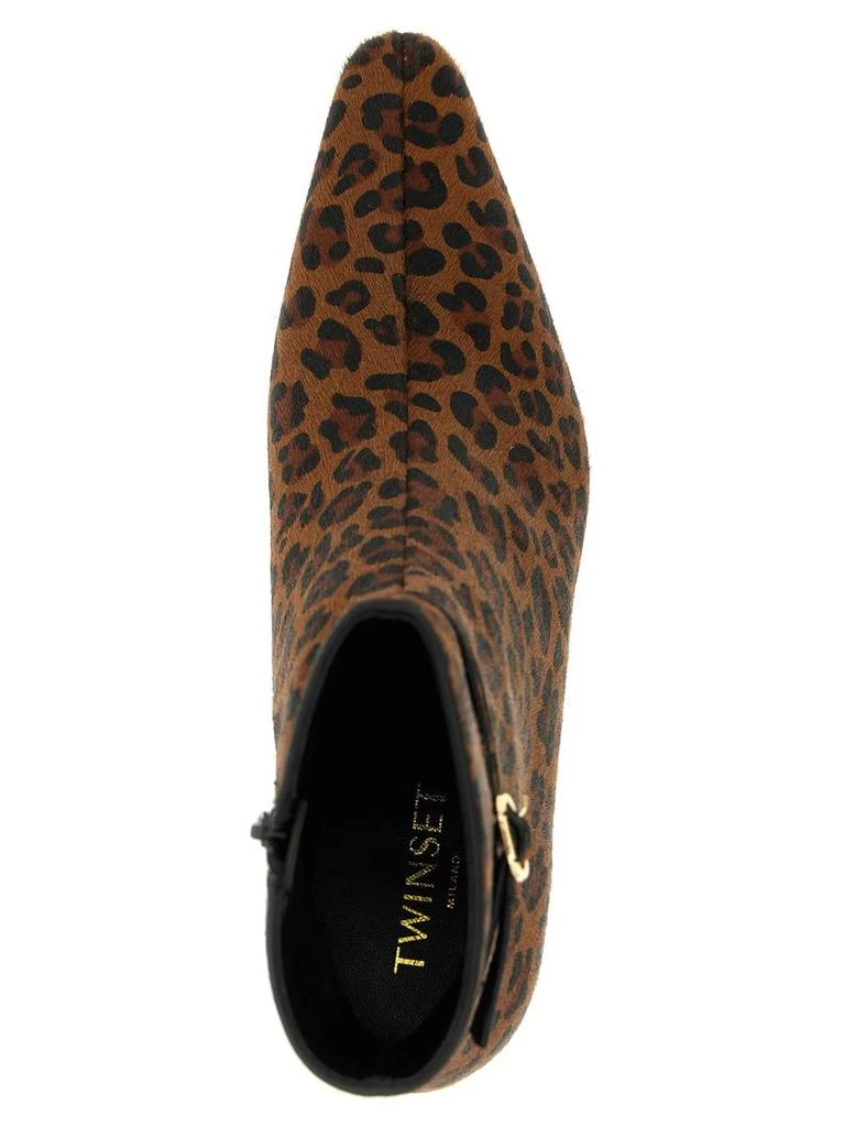TWINSET Twinset Animal Print Ankle Boots 4