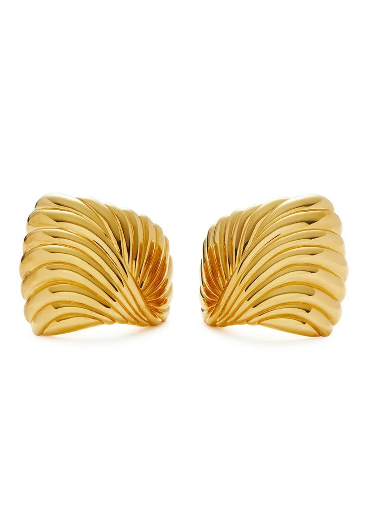 Missoma Ripple 18kt gold-plated stud earrings 1