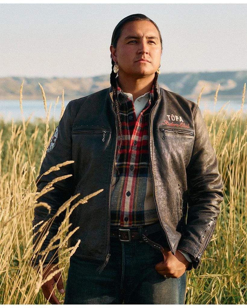 Ralph Lauren x TÓPA Unisex Star Winds Leather Jacket 4