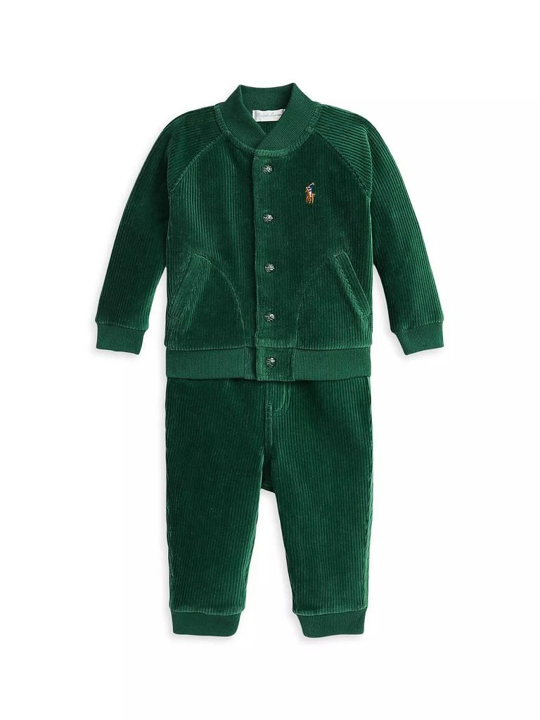 Ralph Lauren Baby Boy's 2-Piece Knit Corduroy Jacket &amp; Joggers Set 1