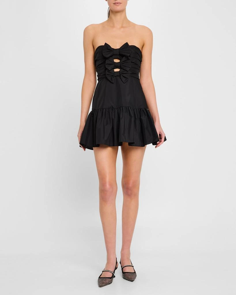 LOVESHACKFANCY Woodlow Bow Mini Dress 2