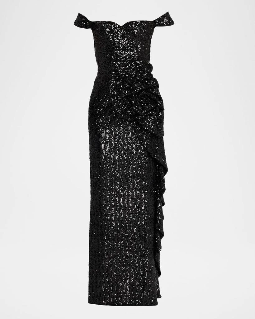 black western dress shirt Shiny Off the Shoulder Black Prom Dresses with Corset Back, Shiny Blac main image 1