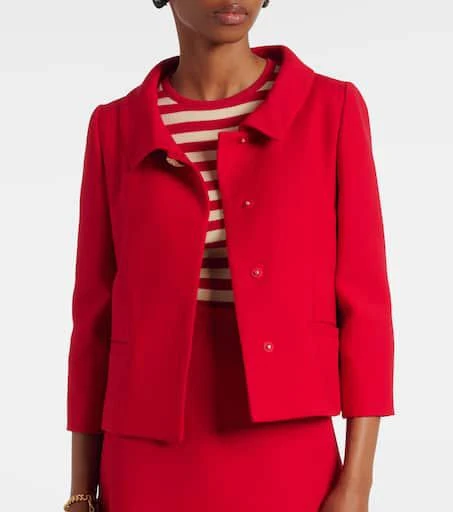 Valentino Crepe Couture embellished blazer 5