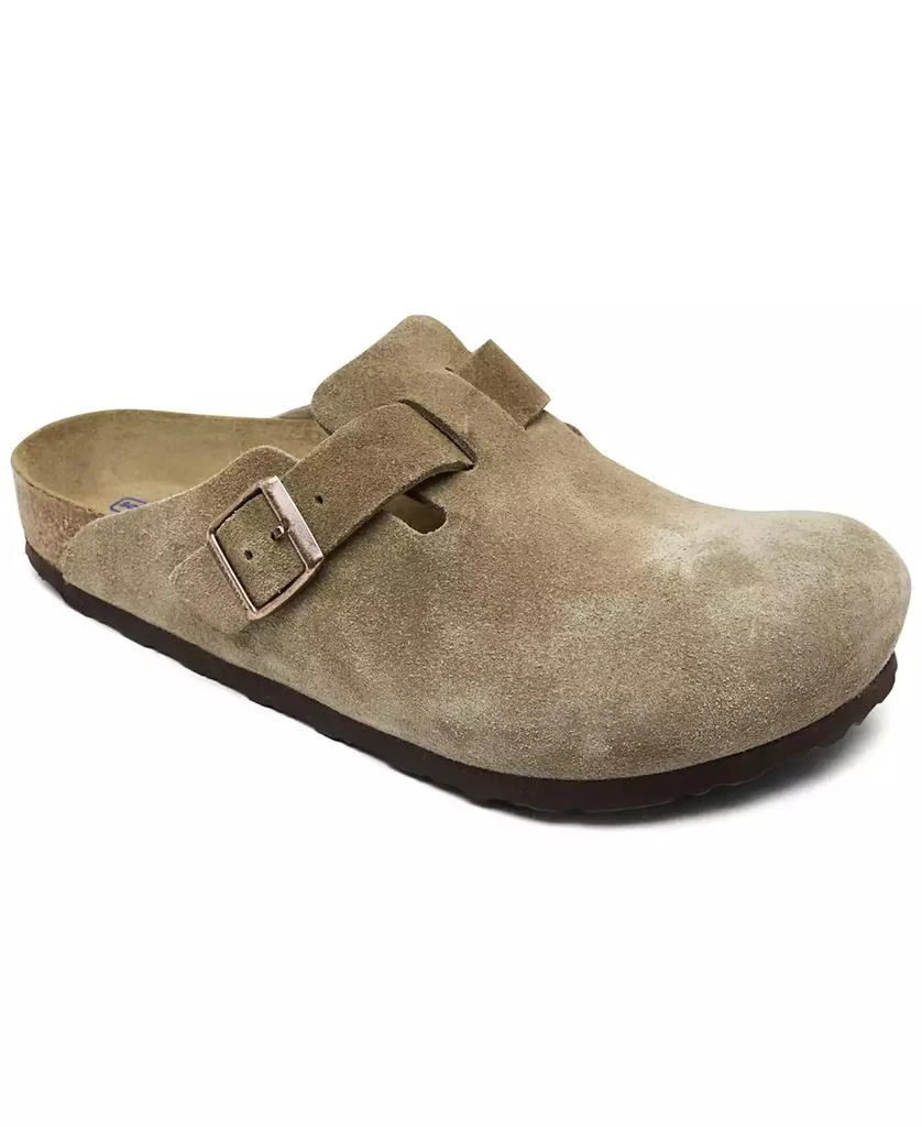 Birkenstock Men's Boston Soft Footbed Suede Leather Clogs from Finish Line 1