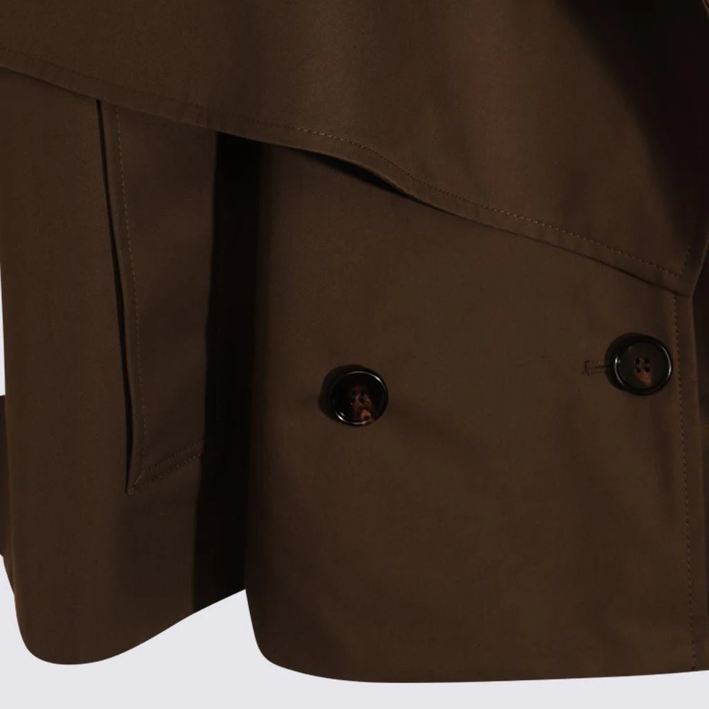 Burberry Burberry Brown Cotton Trench Coat 4