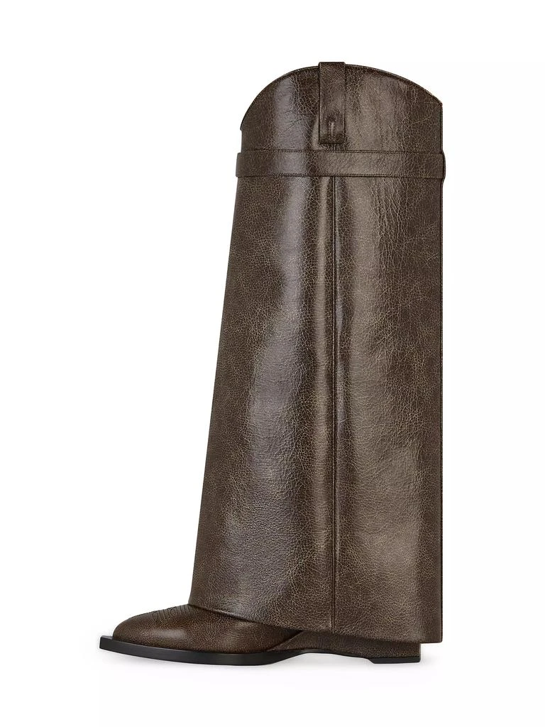 Givenchy Shark Lock Cowboy Boots In Leather 2