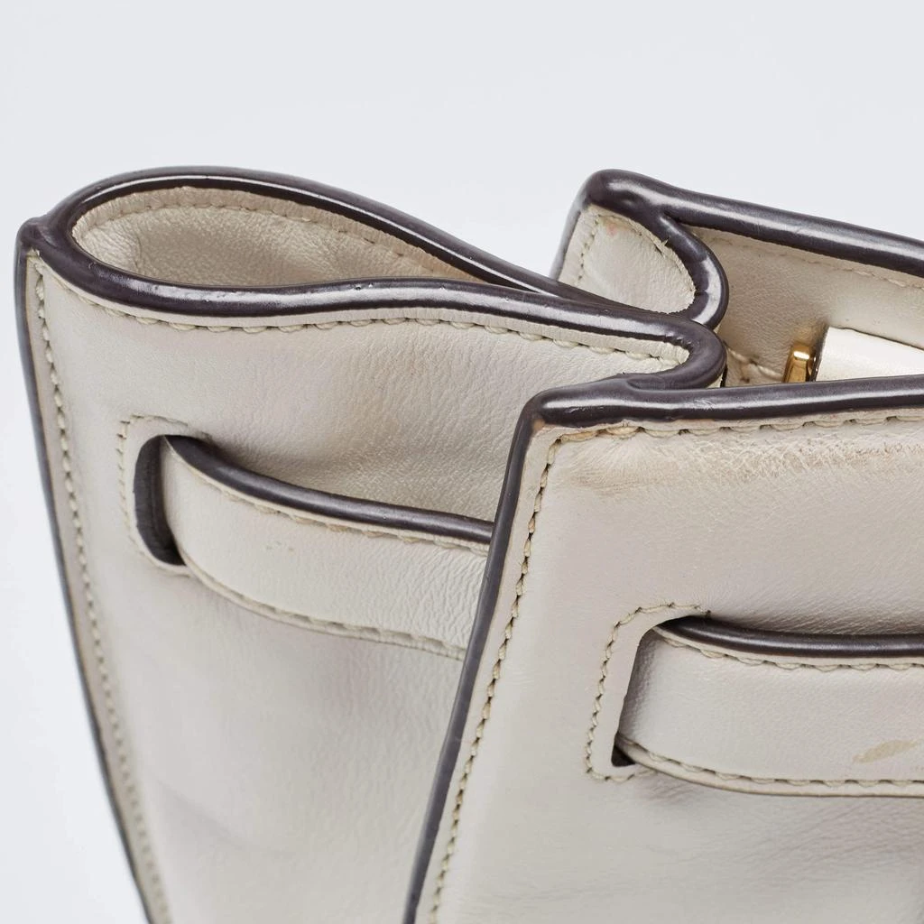 Michael Kors MICHAEL Michael Kors White Leather Hamilton East West Tote 10