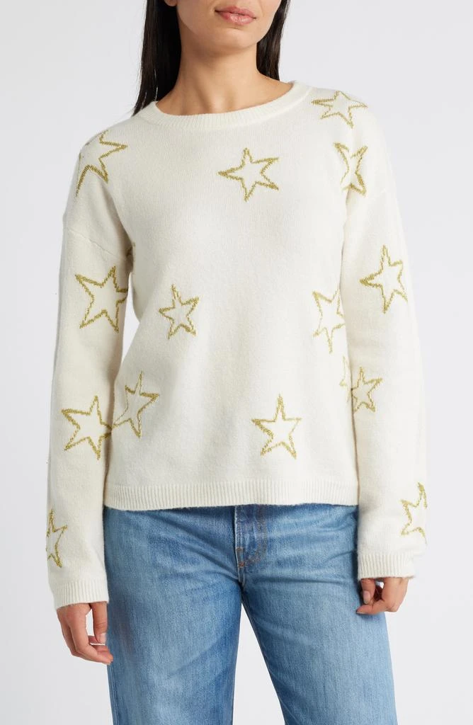 Caslon Star Jacquard Sweater 1