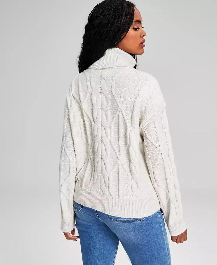 And Now This Women's Cable-Knit Turtleneck Sweater, Created for Macy's 2