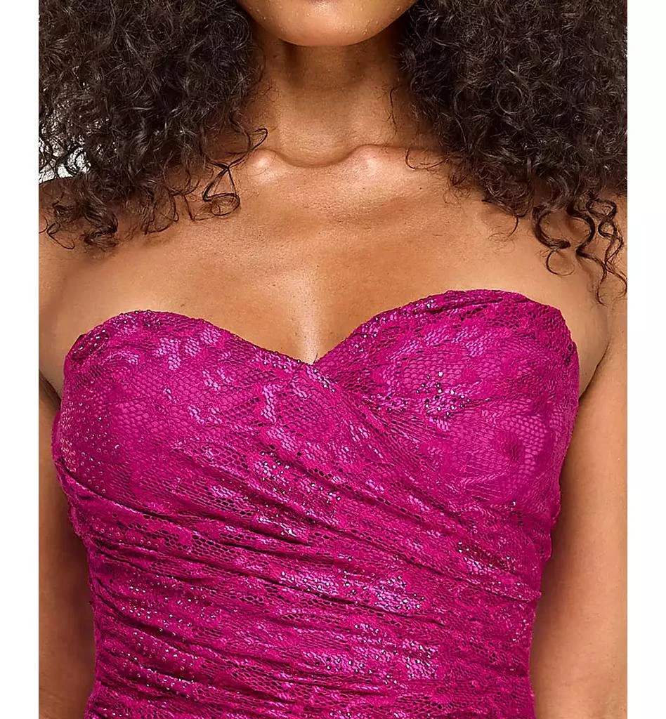 SENI & CADE Juniors' Strapless Sweetheart Neck Short Dress 2