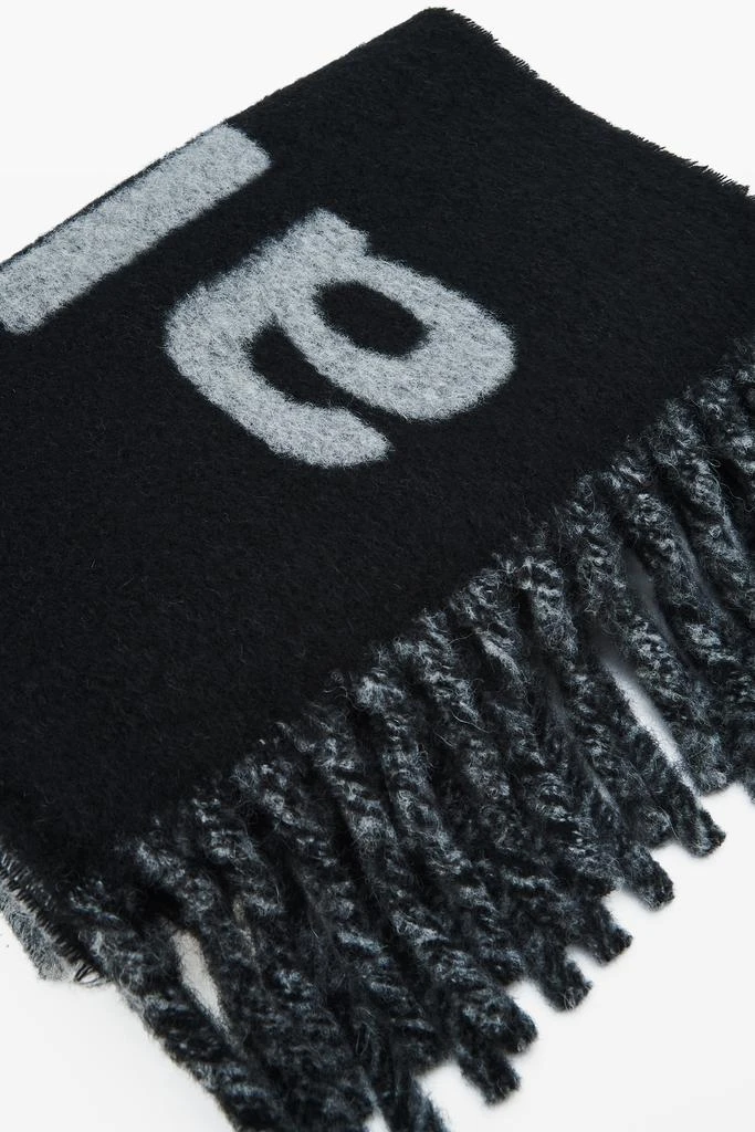 Alexander Wang Jacquard Logo Scarf in Alpaca-Wool Blend 2