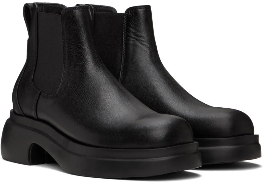 Wooyoungmi Black Logo Plaque Chelsea Boots 4