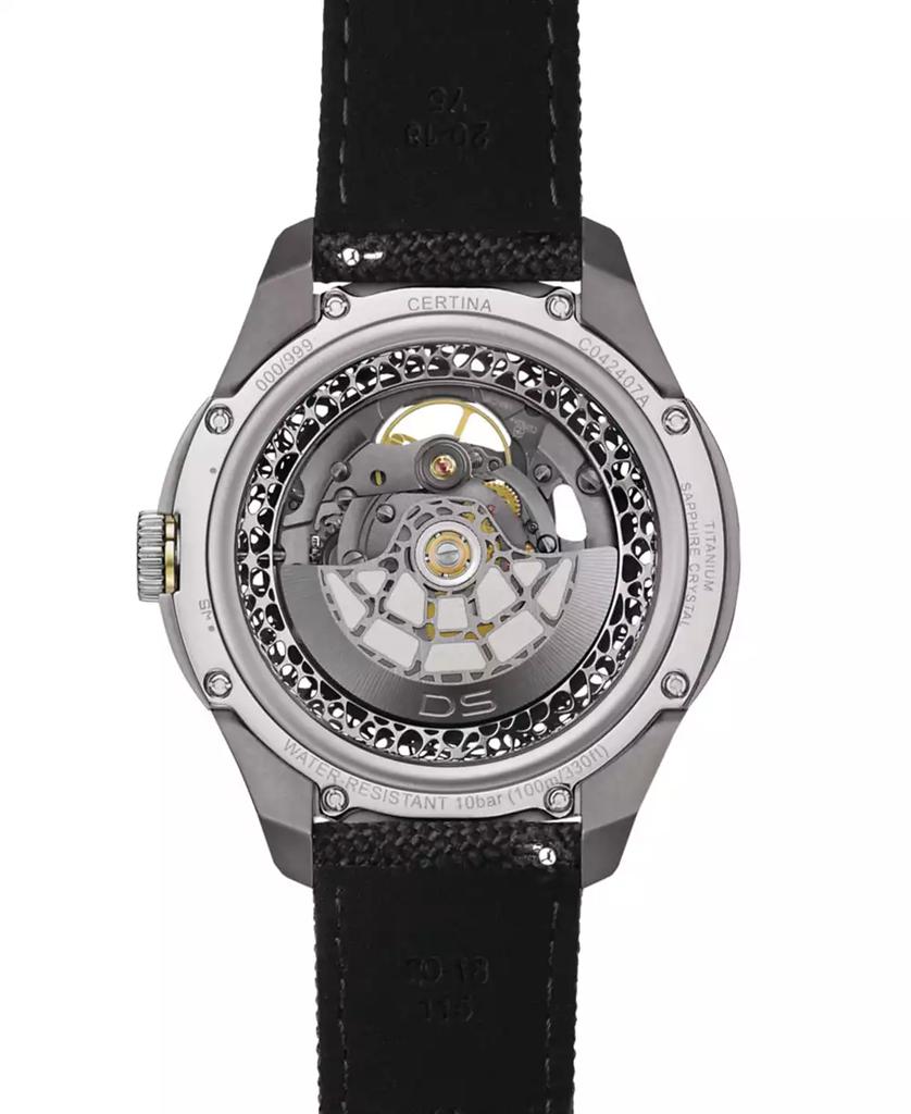 Certina Men's Swiss Automatic DS Vision Black Strap Watch 42mm