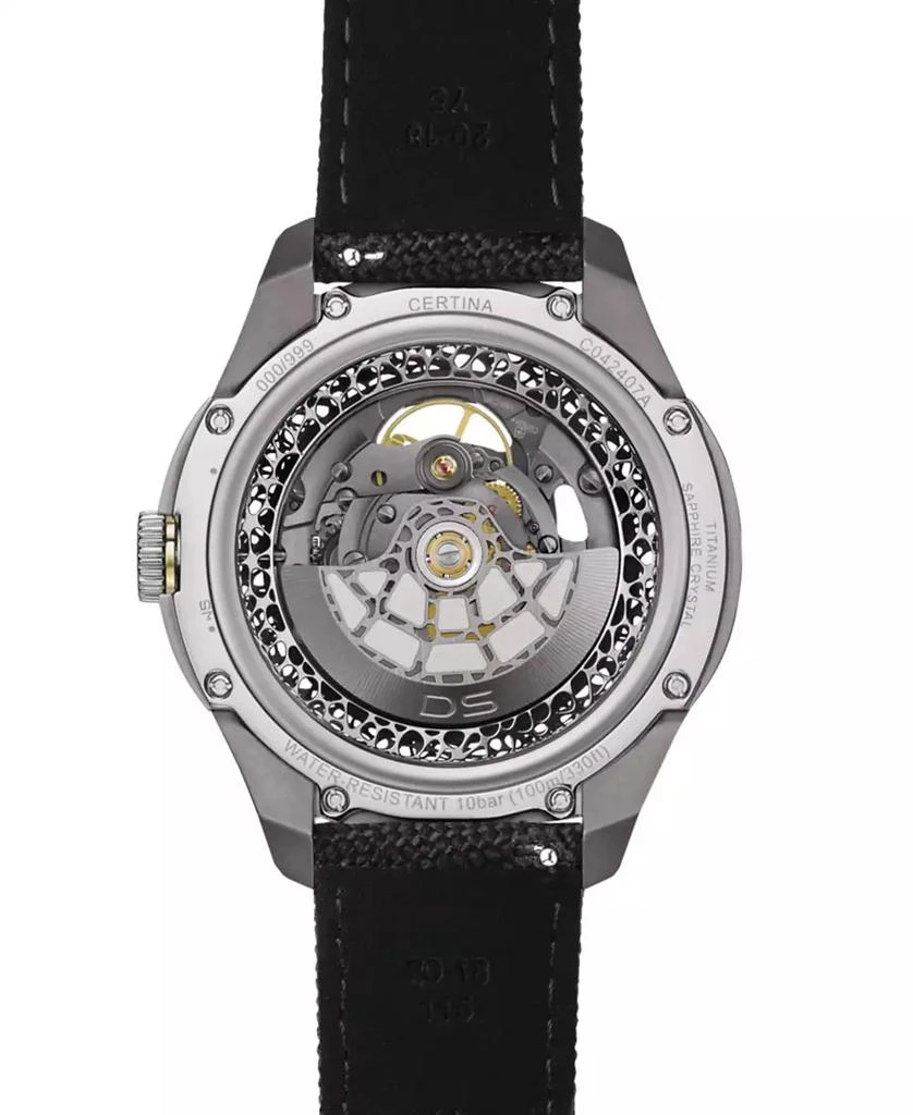 Certina Men's Swiss Automatic DS Vision Black Strap Watch 42mm 1