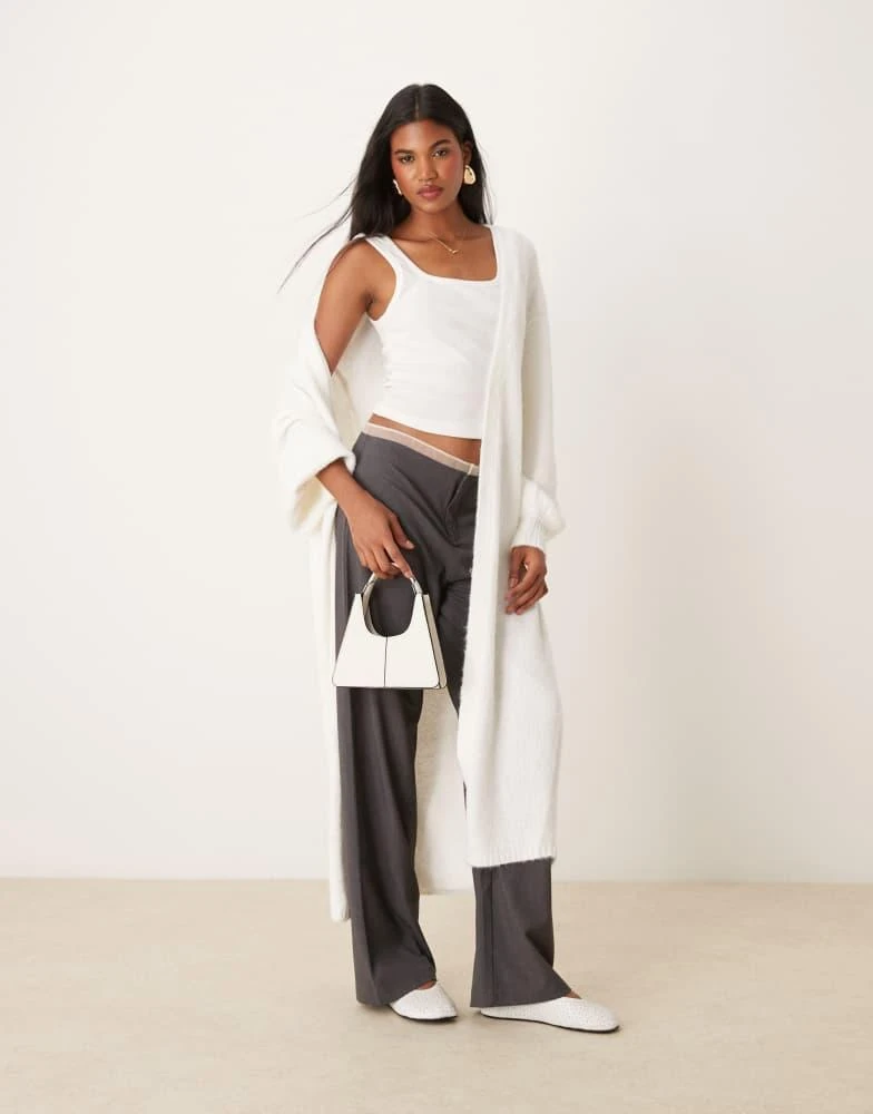 Miss Selfridge Miss Selfridge maxi cardigan in cream 1