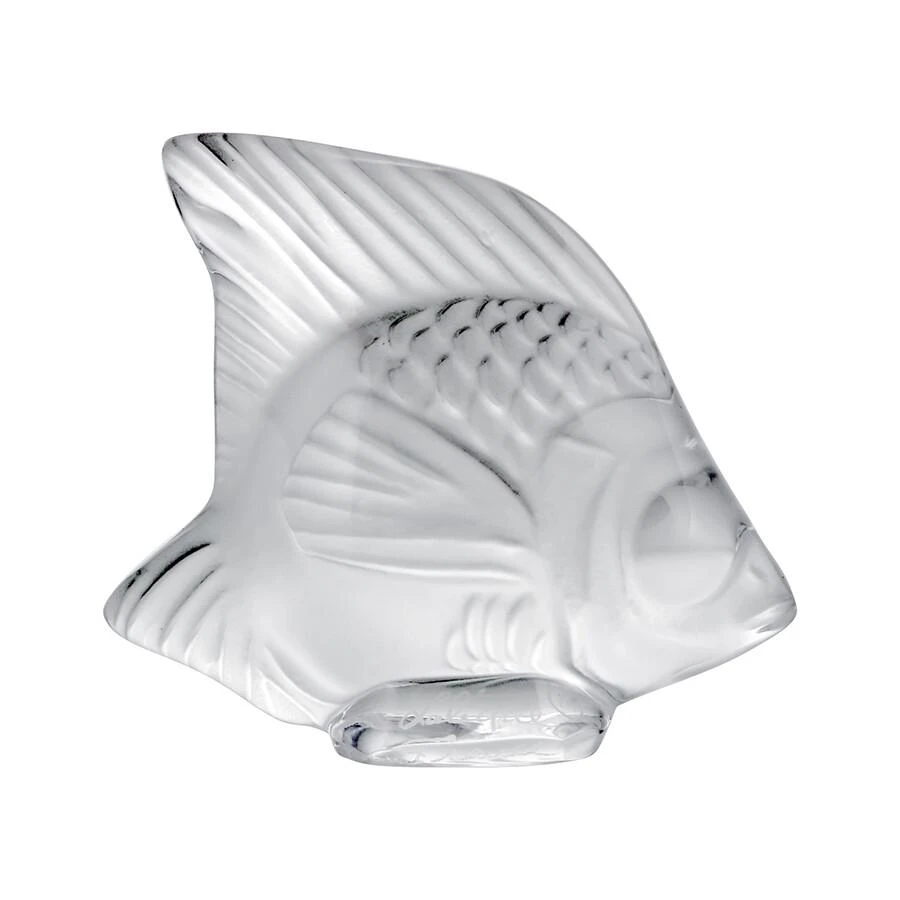 Lalique Opaque Clear Crystal Fish 3000000 3