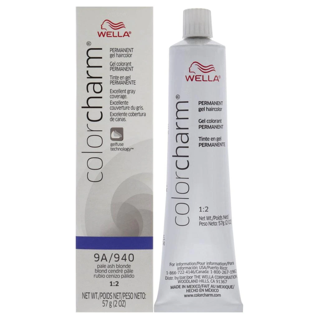 Wella Color Charm Permanent Hair Color Gel - 9A 940 Pale Ash Blonde by  for Unisex - 2 oz Hair Color 1
