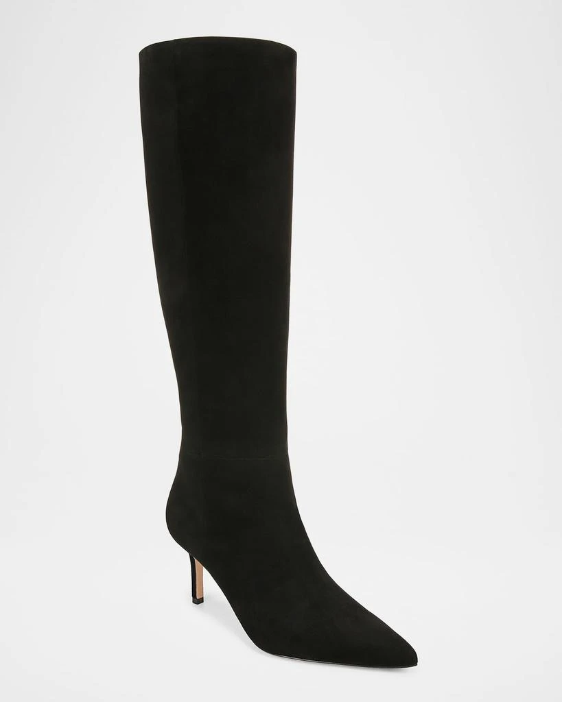VERONICA BEARD Suede Stiletto Knee Boots 2