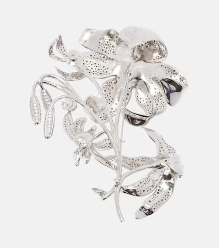 Gucci Floral crystal-embellished brooch 4