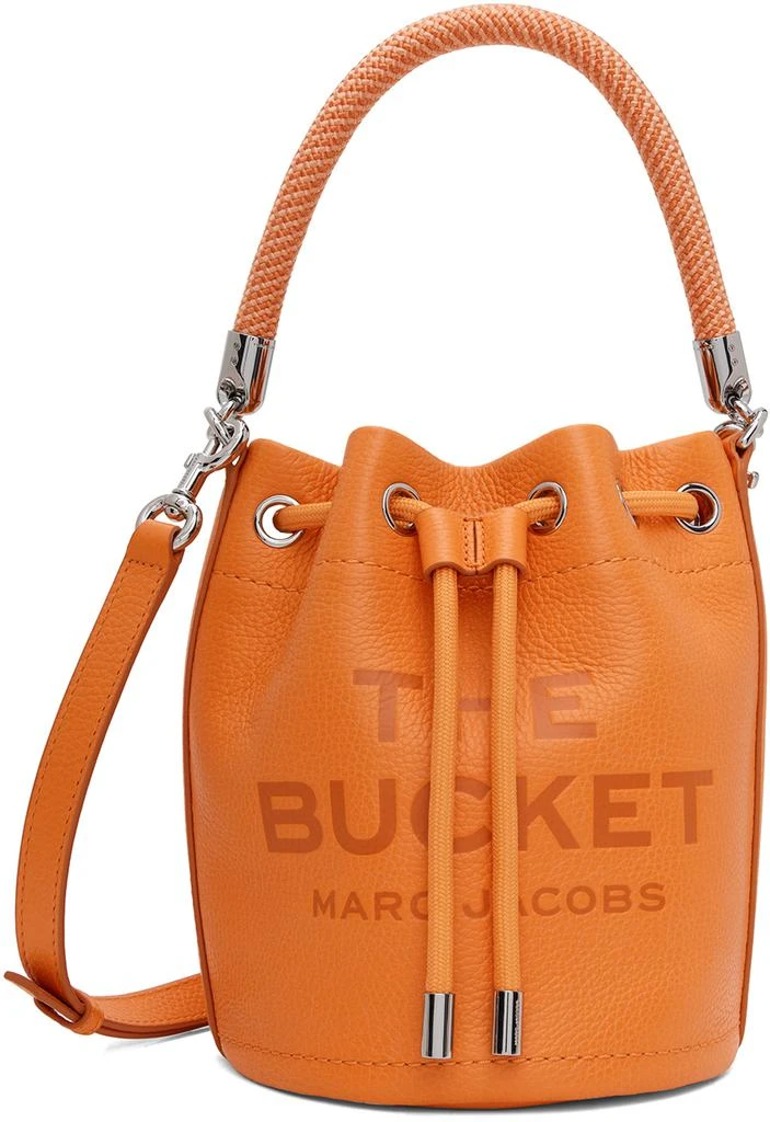 Marc Jacobs Orange 'The Leather Bucket' Bag 1